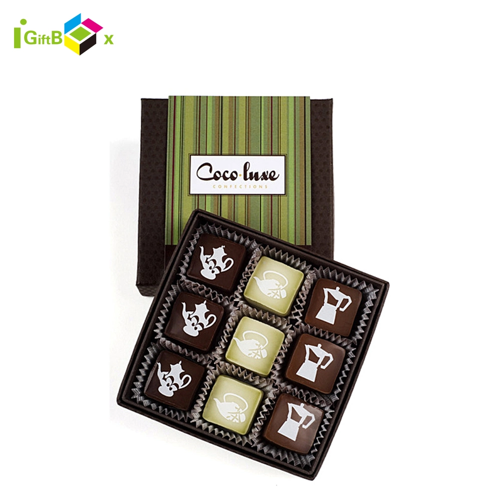 Food Safety Bronze Foiled Chocolate Bar Packaging Box Custom Copper Foiled Chocolates Box Chocolate Boxes Packing