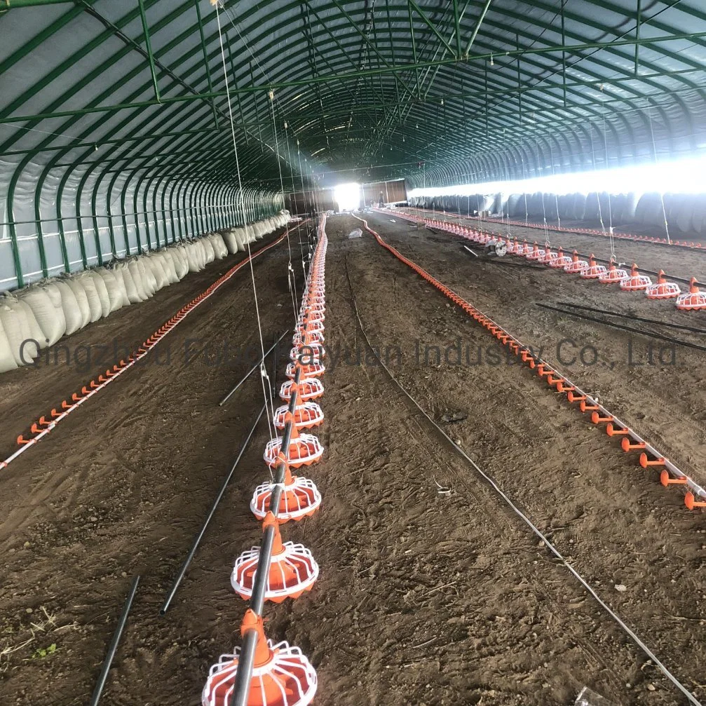 Kundenspezifische Geflügel Farm Pan Fütterung Linie Broiler Haus Bodenbelag Tube Kettenförderer Automatische Klinken-Zuführung