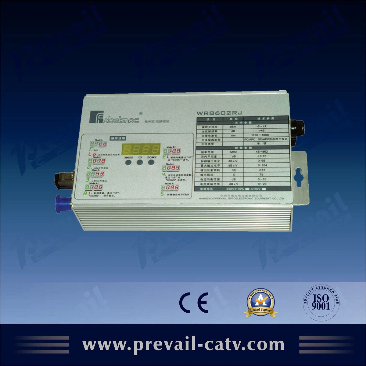 Factory CATV Optical Receiver AGC FTTH