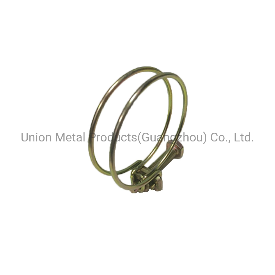 Industrial Hose Fittings Corrugated Hose Clamp Double Bolt Tiger Clamp