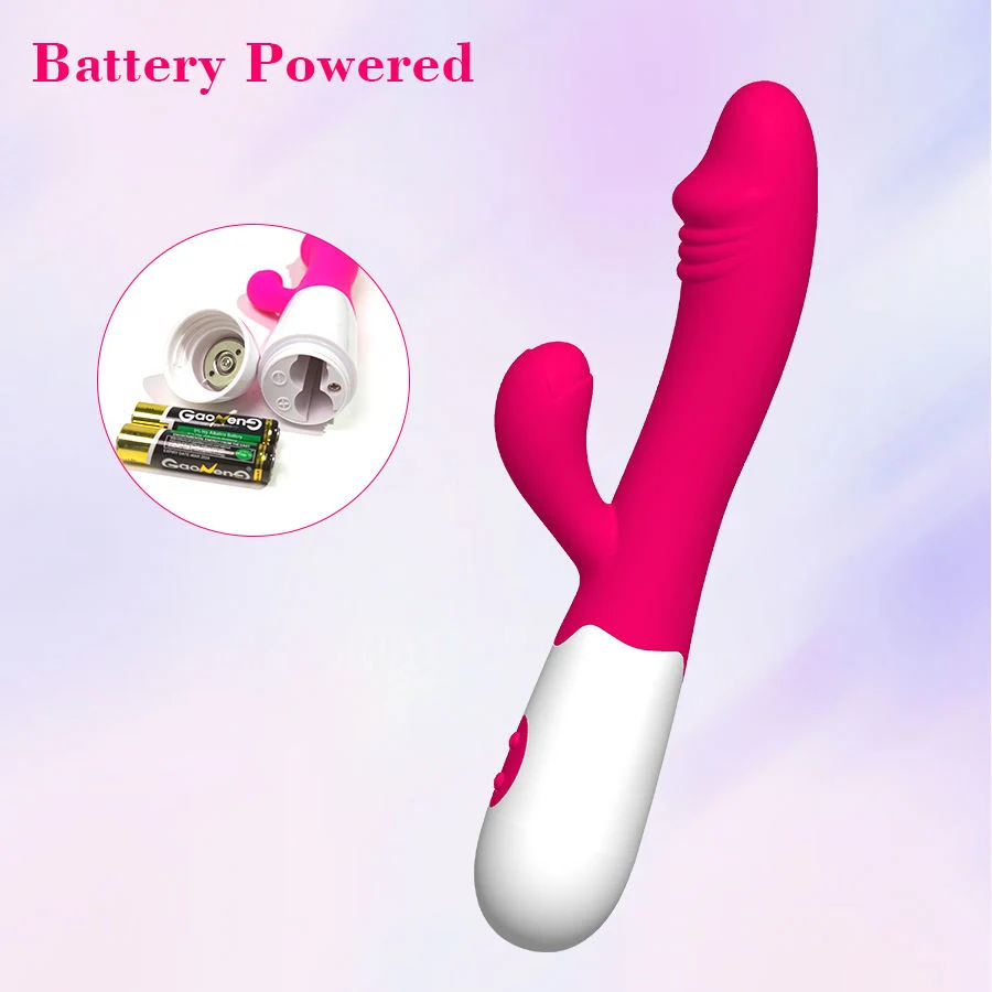 Good Price Realistic Rabbit Vibrator 30 Speeds Mode Sex Toy Dildo for Women Couple Adult