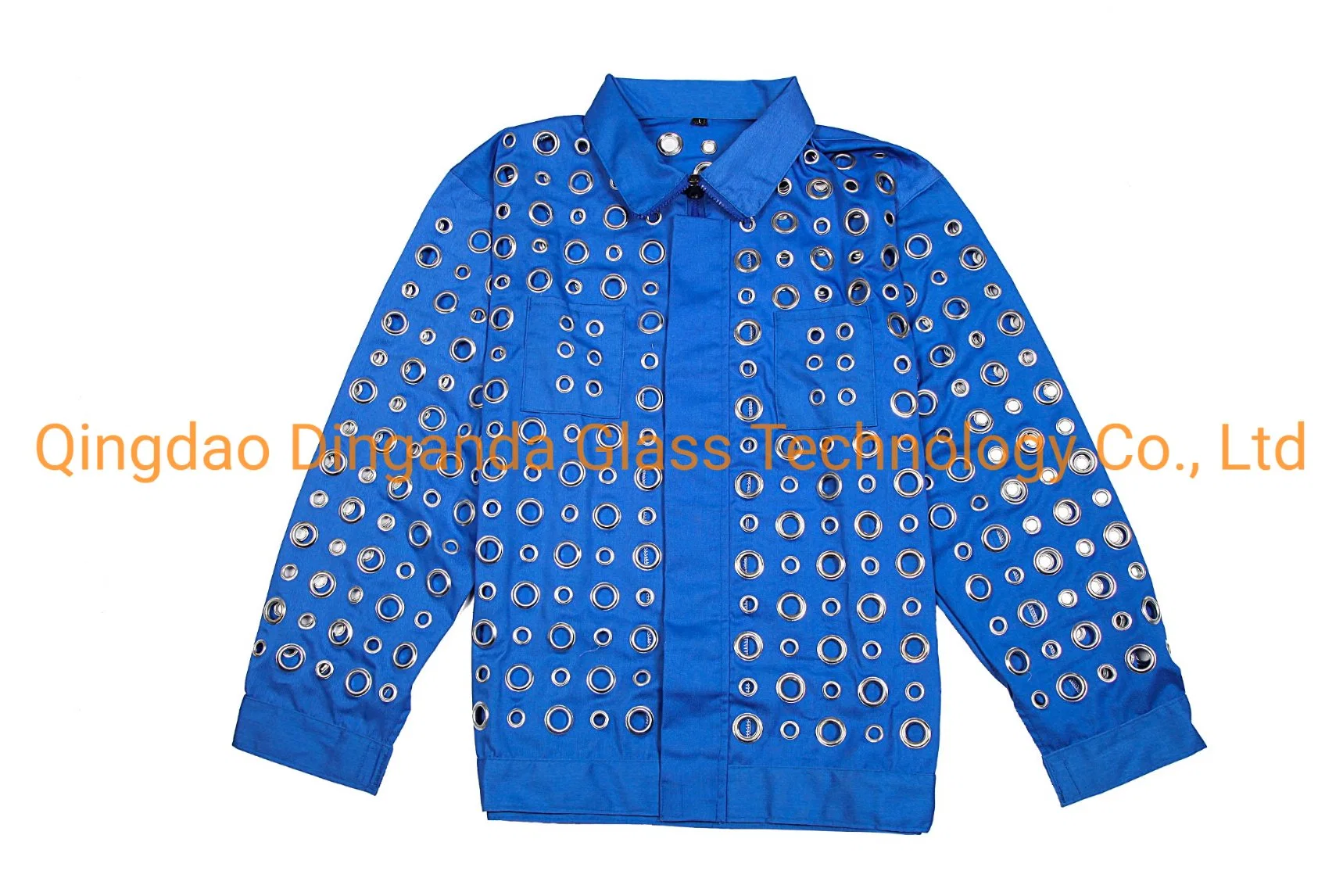 The Long-Sleeved Clothing Integrated Work Clothes Labor Protection Suit Anti Cutting Suit for Glass Factory