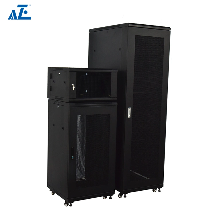 Aze 18u Wall-Mount Cabinet Enclosure 19-Inch Server Network Rack with Locking Glass Door, 24-Inches Deep-Rwe18u24