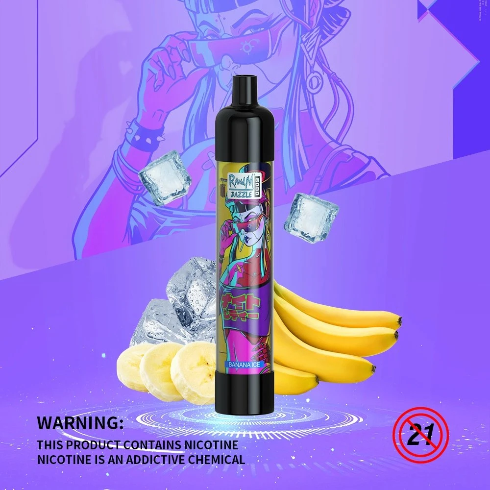 Neue Randm Dazzle 6000 Puffs Großhandel E Zigarette Einweg Vape Stift