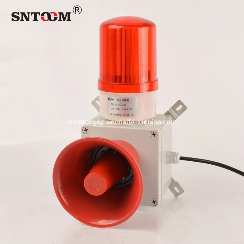 Sntoom Audio Visual Combination Sound and Light Loud Alarm Siren with Strobe Light