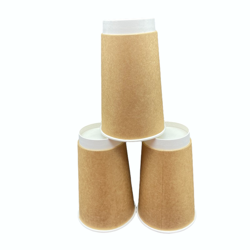 Hot sale Double mur papier tasses papier café Kraft Verre de papier