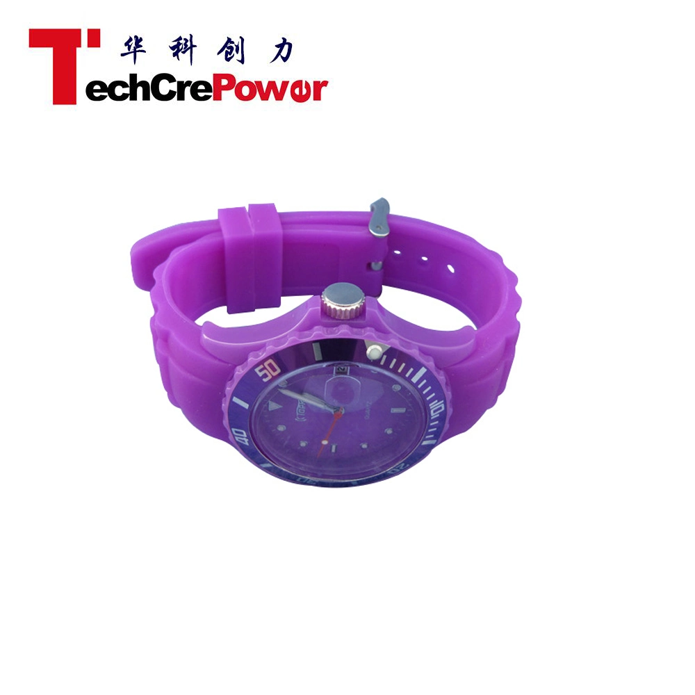 T5577 125kHz Watch Shaped Custom Logo Rubber Bracelet Silicon Wristband