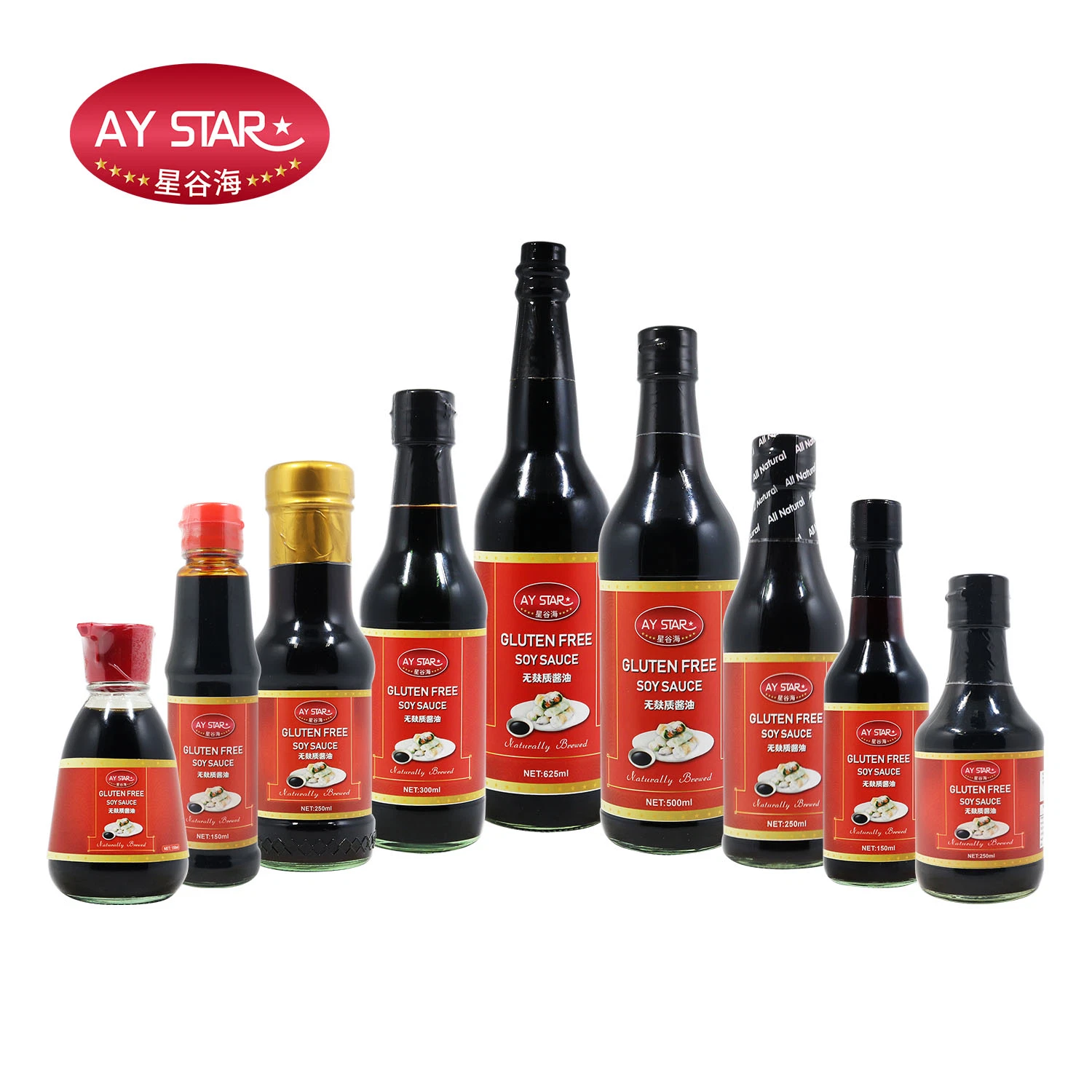 Chinese Condiment Naturally Fermented Gluten Free Non-GMO Light Soy Sauce