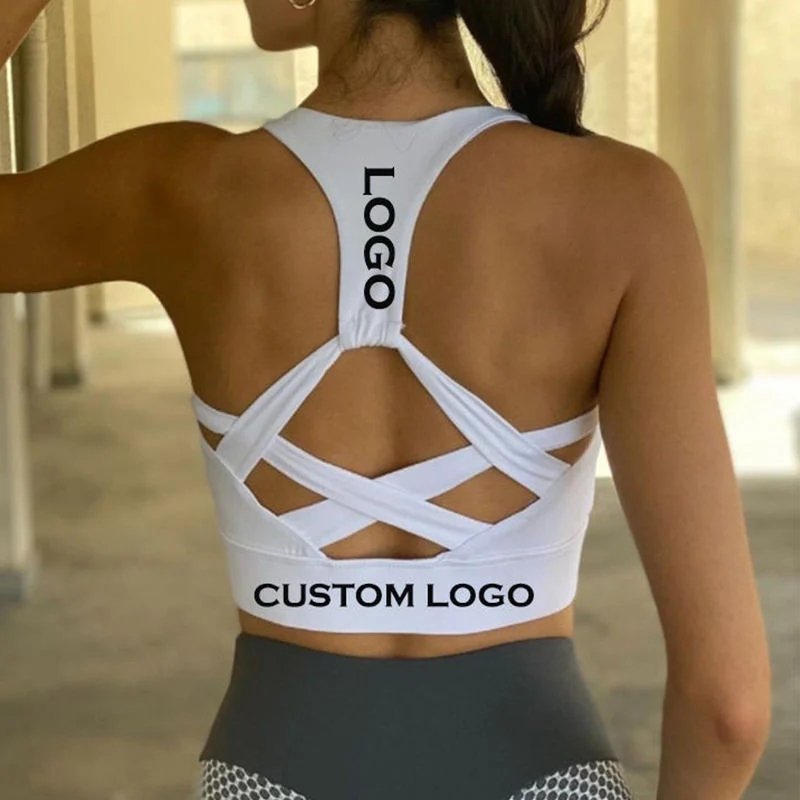 Mayorista/Proveedor Custom Logo mujeres running Gym ropa interior Sportswear Tops Damas Entrenamiento Atlético Fitness push up sujetador de yoga reciclado para mujeres