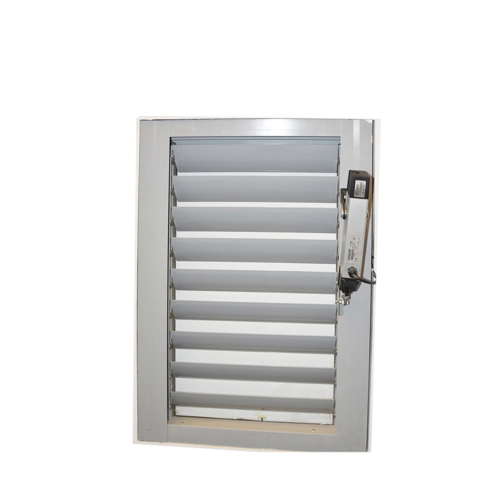 White Aluminum Roller Shutter with Glass or Aluminum Louver Blade