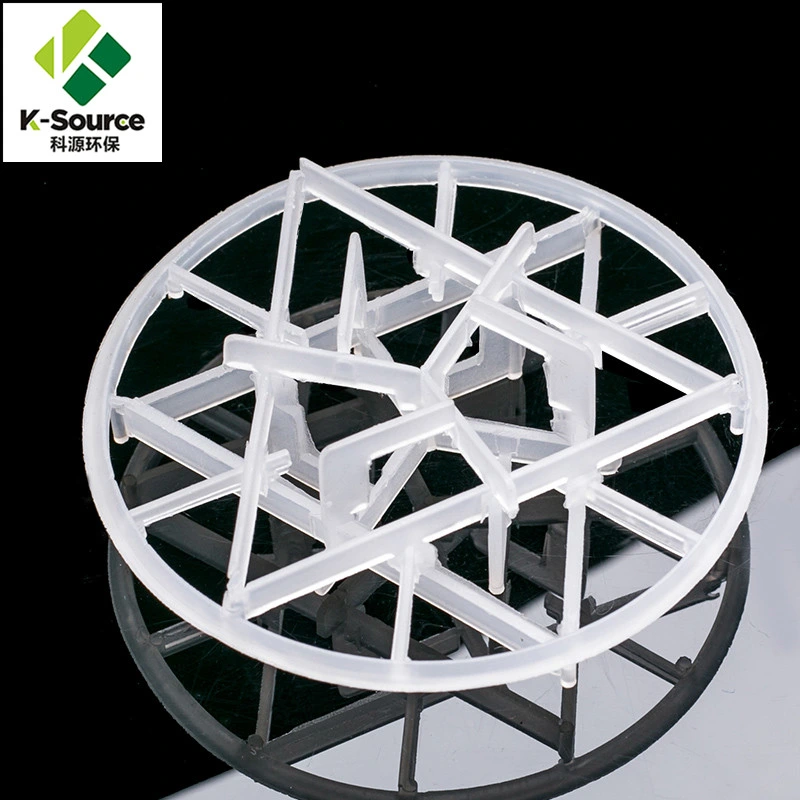 Plastic Tower Packing 90mm PP PVC PE Rpp CPVC PVDF Snowflake Ring