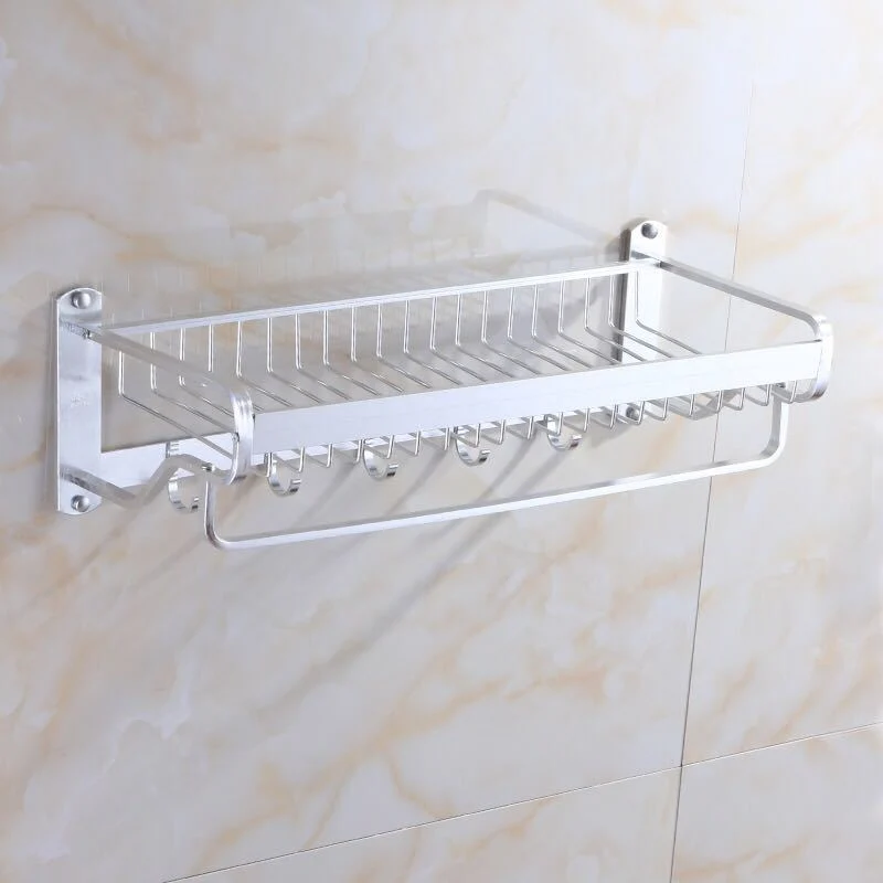 Accesorios de Baño Juego de Ducha Acero inoxidable Doble estante toallero Rack