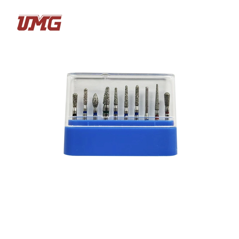 Dental Diamond Burs Set 10PCS High Speed Fg Diamond Drill Kit