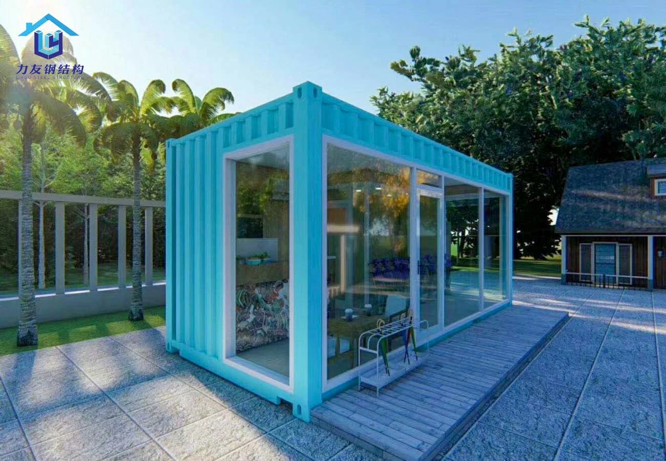 Beautiful, Practical and Multifunctional Luxury Customized Light Steel Villas Prefab Containers House Mini Building Customized Tiny Cheap Container House