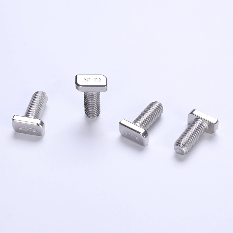 Manufacture Non-Standard T Bolt Square Head Bolt A2/A4 Stainless Steel