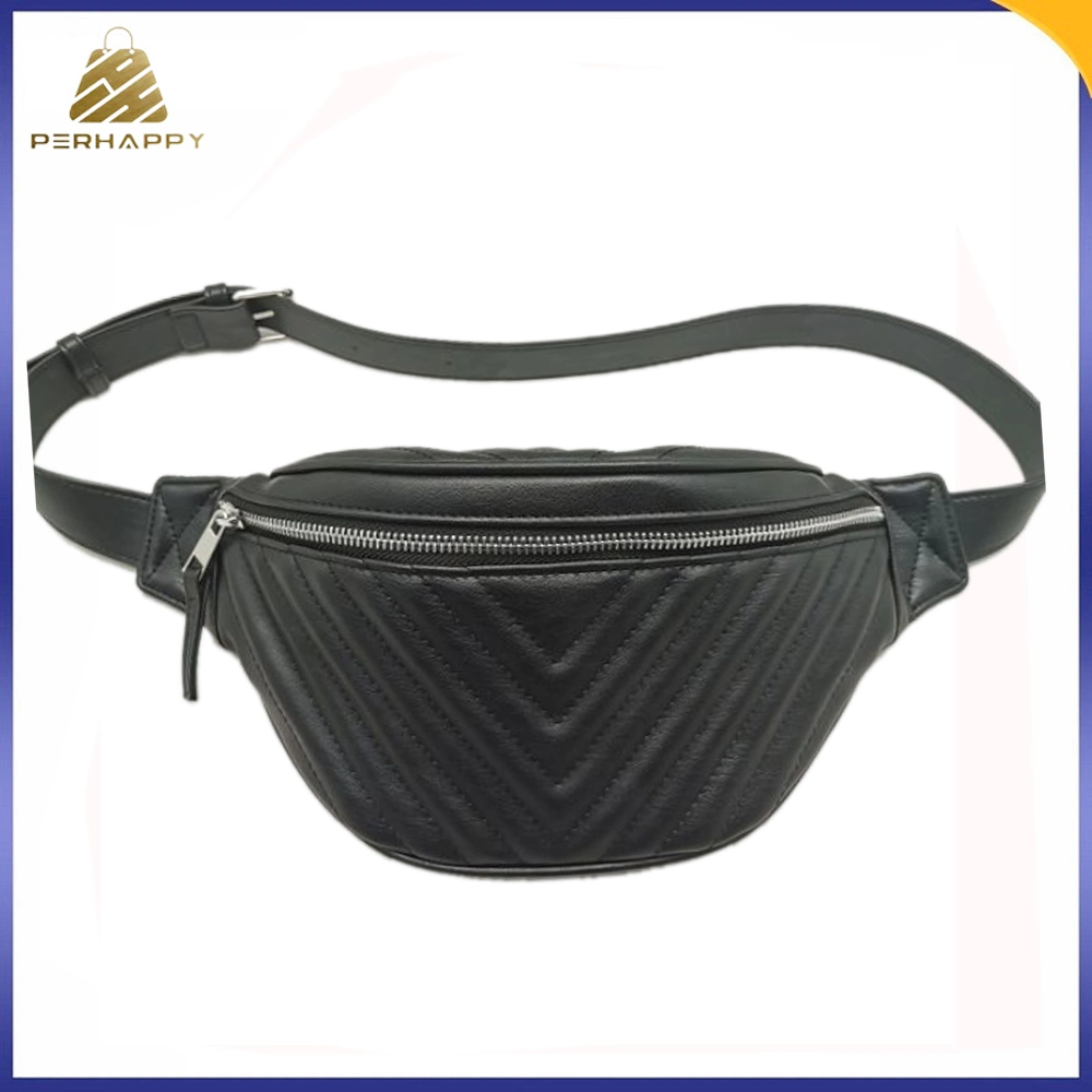 High Quality Antique PU Saddle Shape Waist Belt Bag