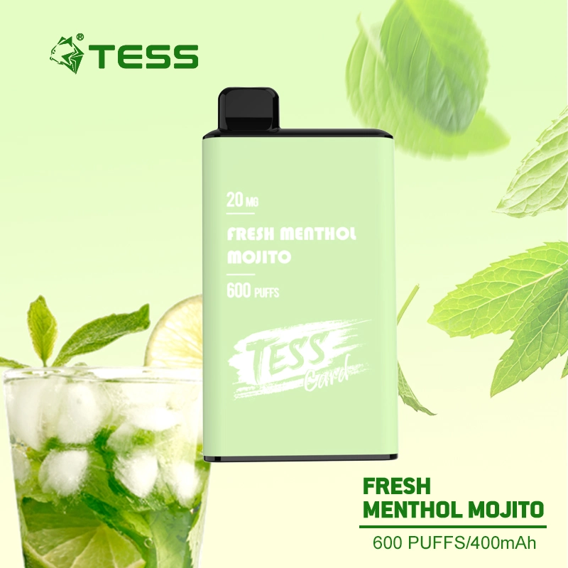 Tarjeta Tess 600puffs 2ml jugo TPD al por mayor vape I desechable VAPE