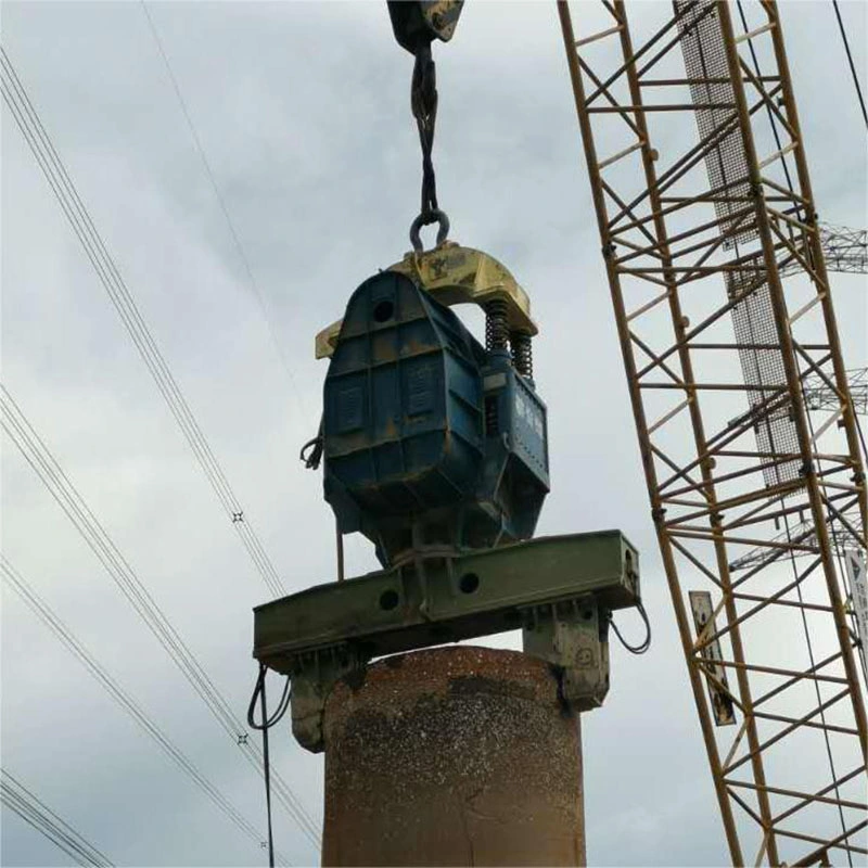 High Power Electric Vibratory Hammer for Pile Sinking and Pulling