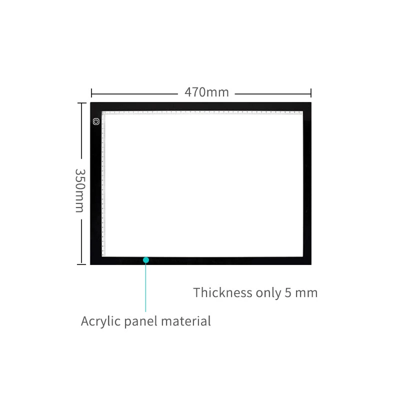 Display A3 LED Art-Craft Tracing Light Pad Box Künstler Tattoo Zeichenbrett