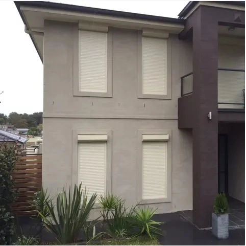 Adjustable Aluminium Accordion Hurricane Louvered Sliding Window Rolling Shutter