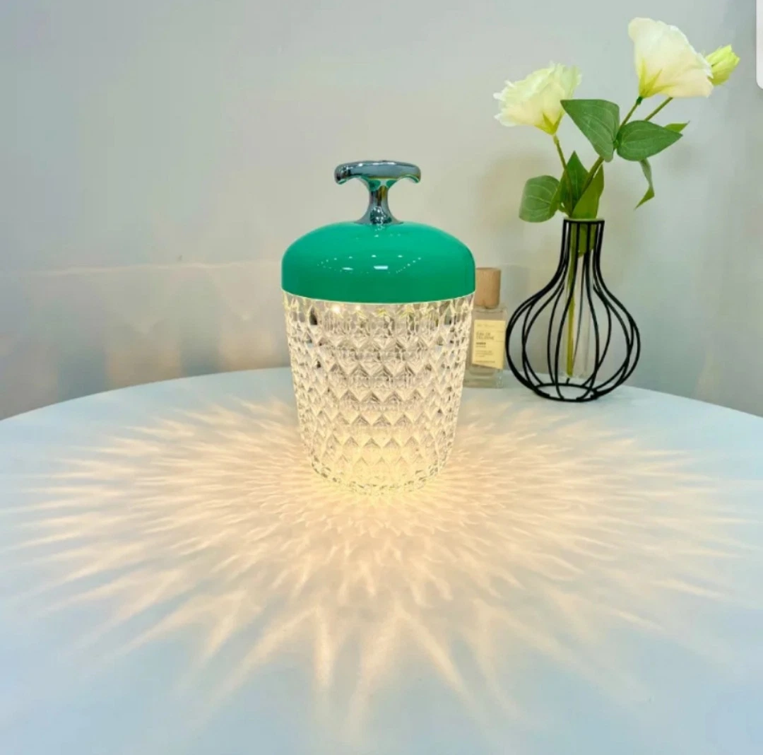 Hermes Crystal Table Lamp Romantic Atmosphere Decoration Portable Hazelnut Table Lamp Creative Hand Pot Night Lamp