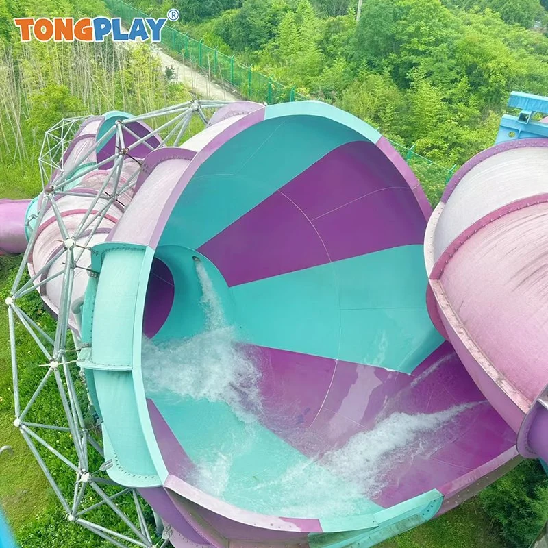 Nouvelle piscine en fibre de verre Giant Bowl Slides Water Park Divertissement