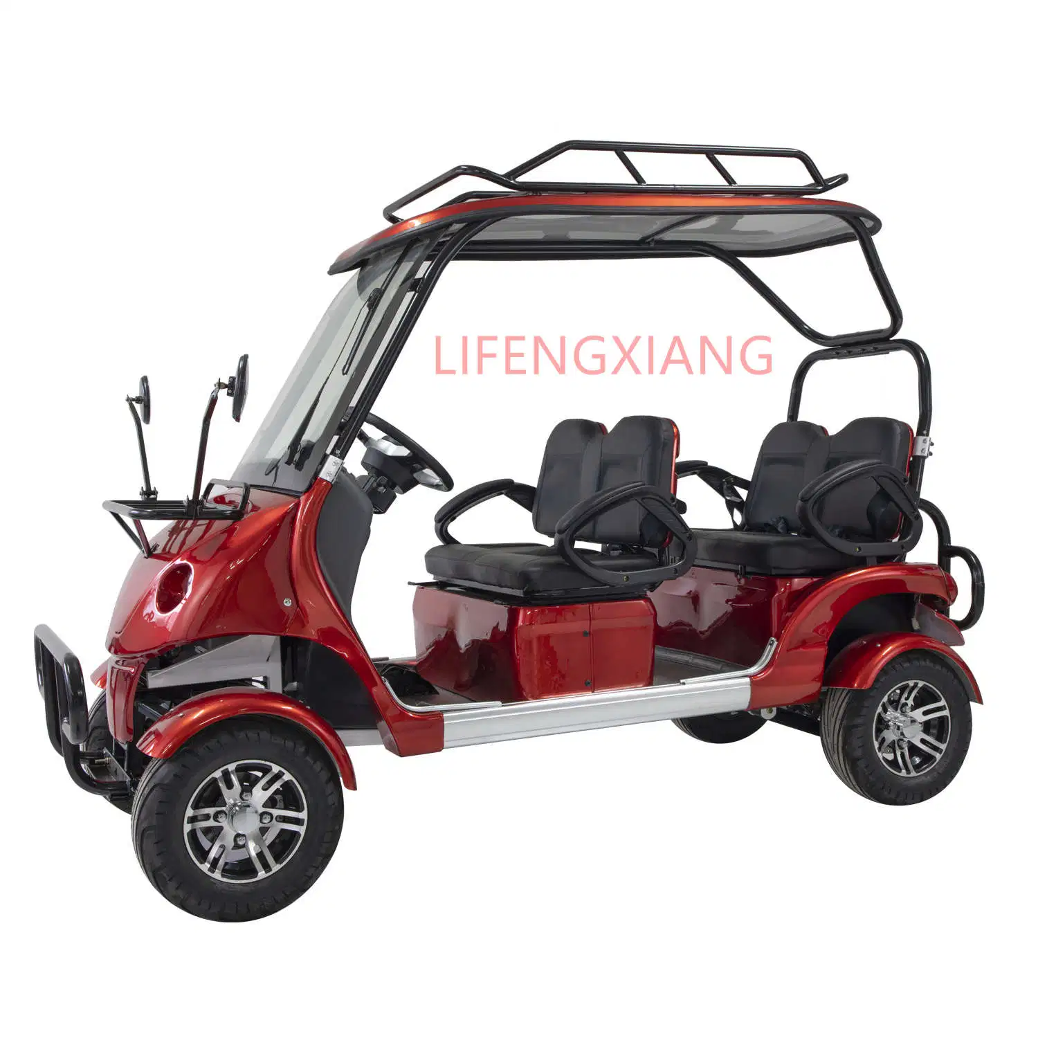 CE Approved Customizable Adult Lead Acid Battery Operated 4 Seats Sightseeing Club Car Electric Golf Trolley