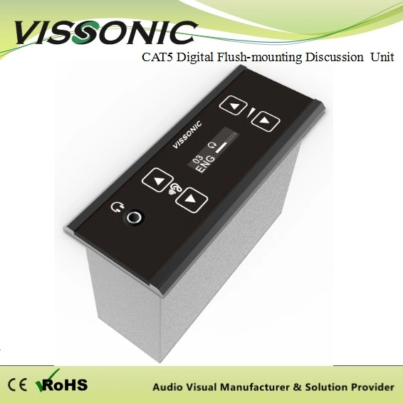 Vissonic Digital Flush-Mounting 64 Channel Selector Audio Conference System