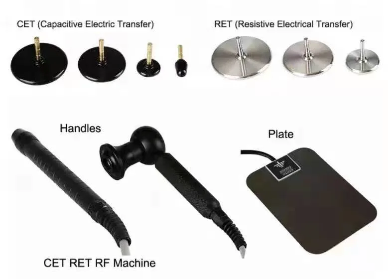 Portable Monopolar RF Ret Cet Radiofrequency Physical Therapy Beauty Salon Equipment for Cellulite Reduction