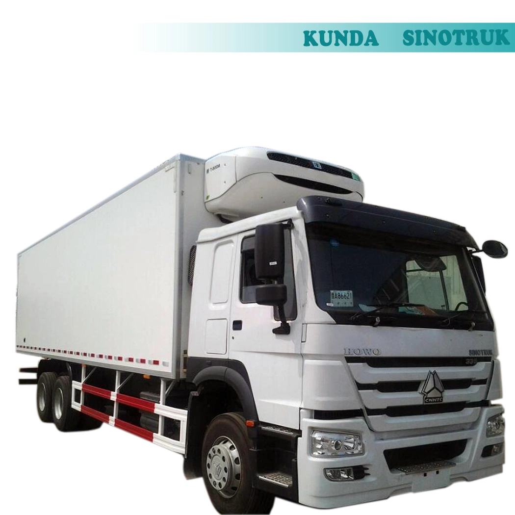 Brand New Sinotruk HOWO Hight Quality Refrigerator Truck Thermo King Freezer Truck Fish Meat Hook Refrigerator Van Truck for Sale