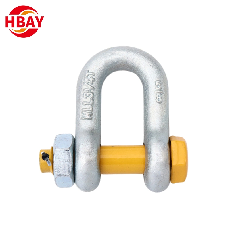 Stock Available Malleable Iron D Type G2150 Adjustable Shackle with Clevis Pin