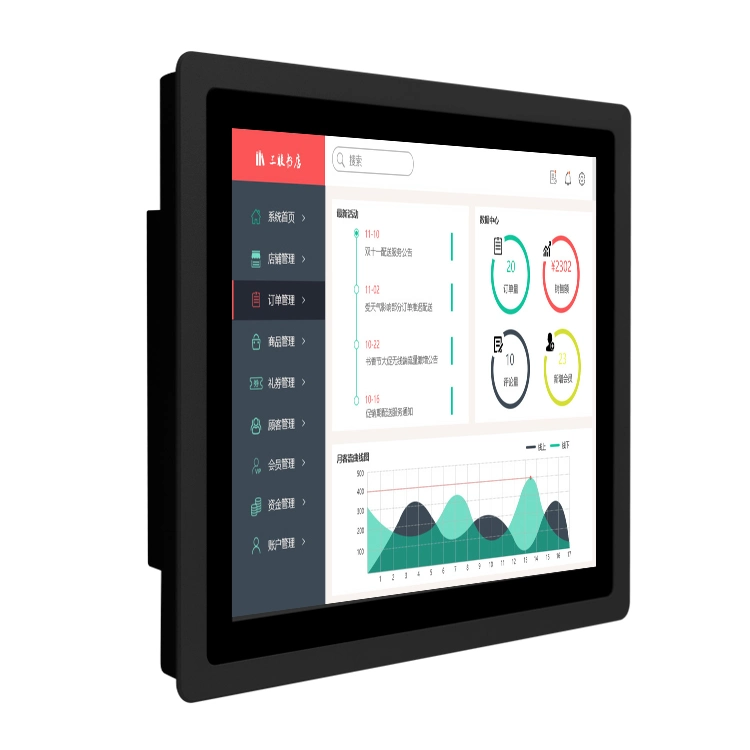 8 Polegadas Janela Android Ecrã táctil LCD PC Industrial Tudo em Um