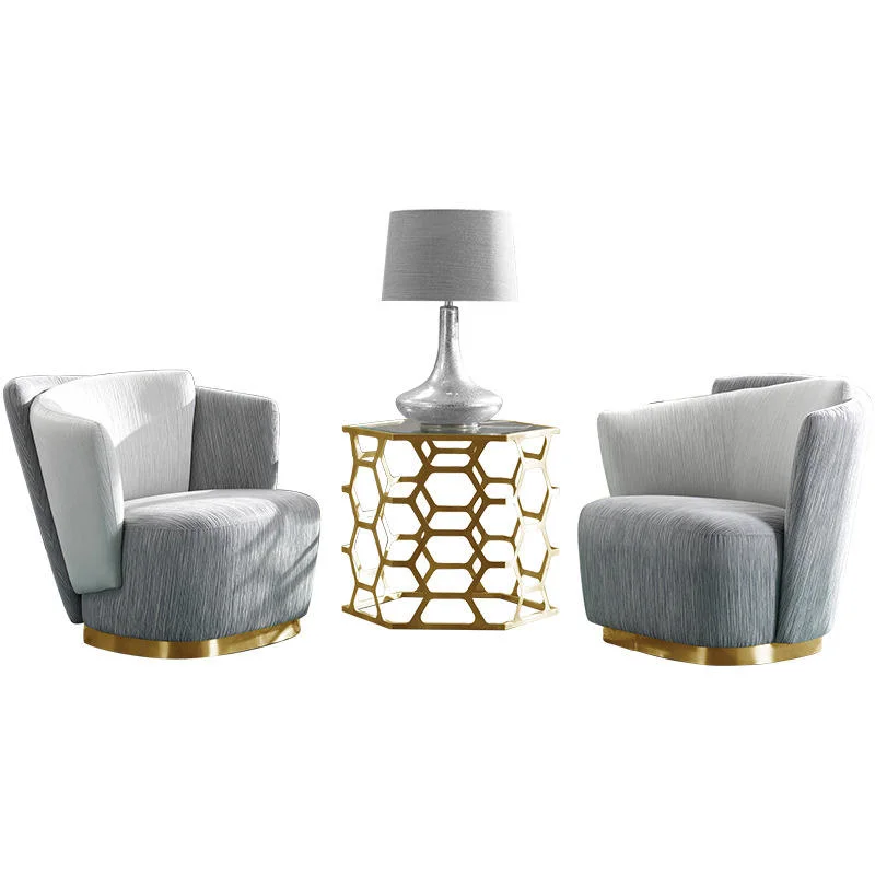 Muebles modernos de salón de lujo claro de un sofá de tela Sofá
