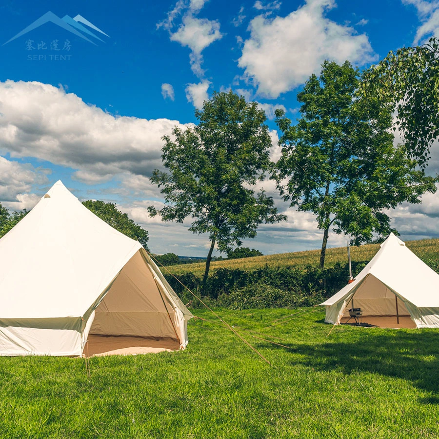 5m 6m Bell Tent Oxford Glamping Yurt Tent for Camping