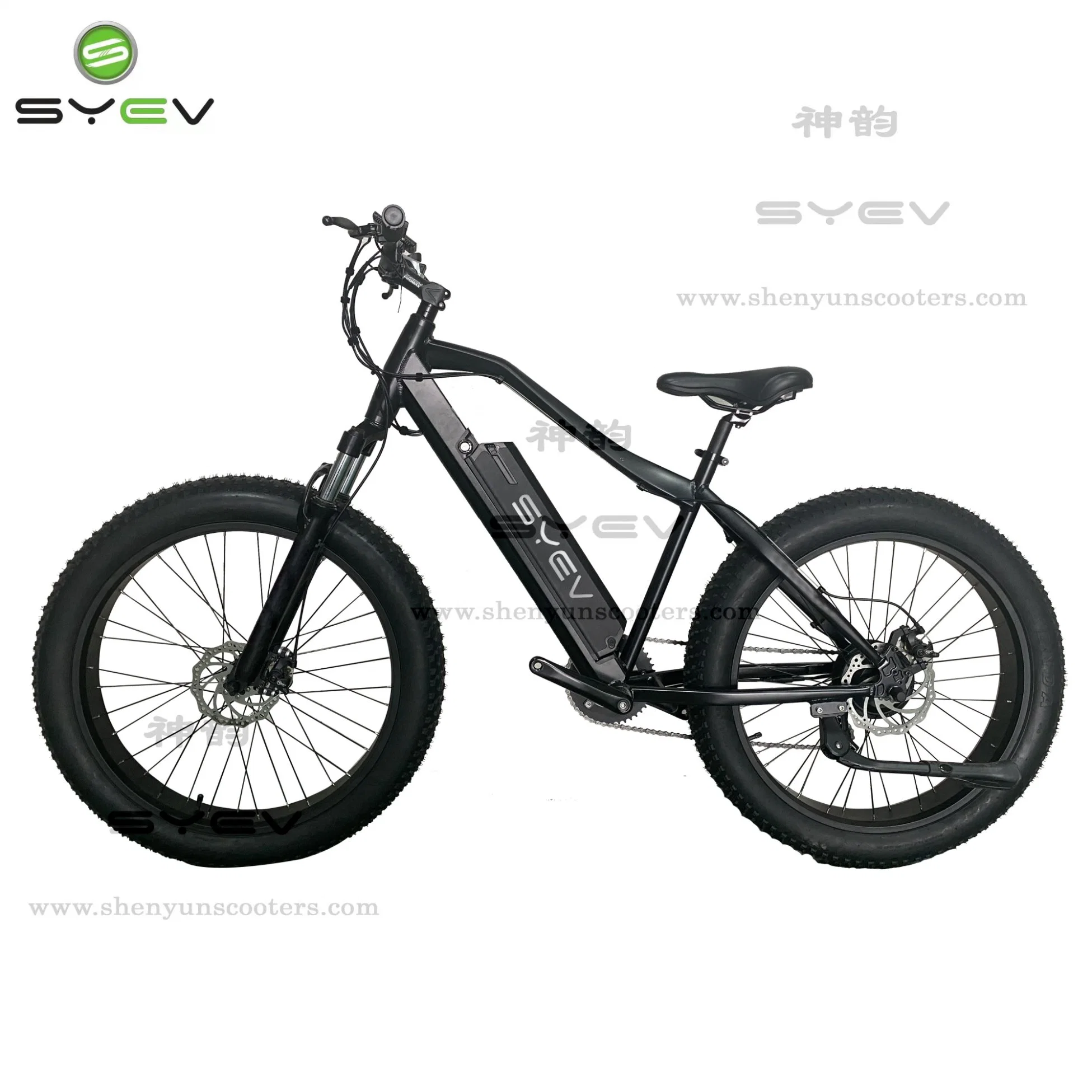 26inch Fat Tyre Light Weight Mountain Electric Bike E Bike Electric Bicycle Shimano 7 Speed Alloy Frame 25km/H Max Load 120kg