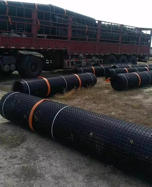 Black Biaxial PP Plastic Geogrid