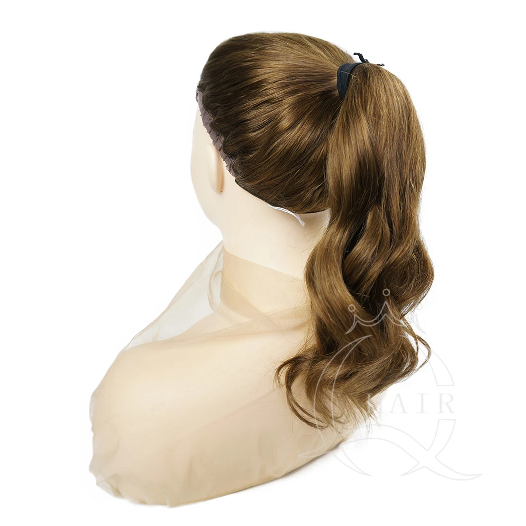 Uma qualidade superior 100% de cabelo humano Virgem rabo-de-feitas de cabelo Peruca Maravilha Peruca Bandfall Peruca Metade Peruca Cabeleiras personalizado para senhora com salão ou utilização médica