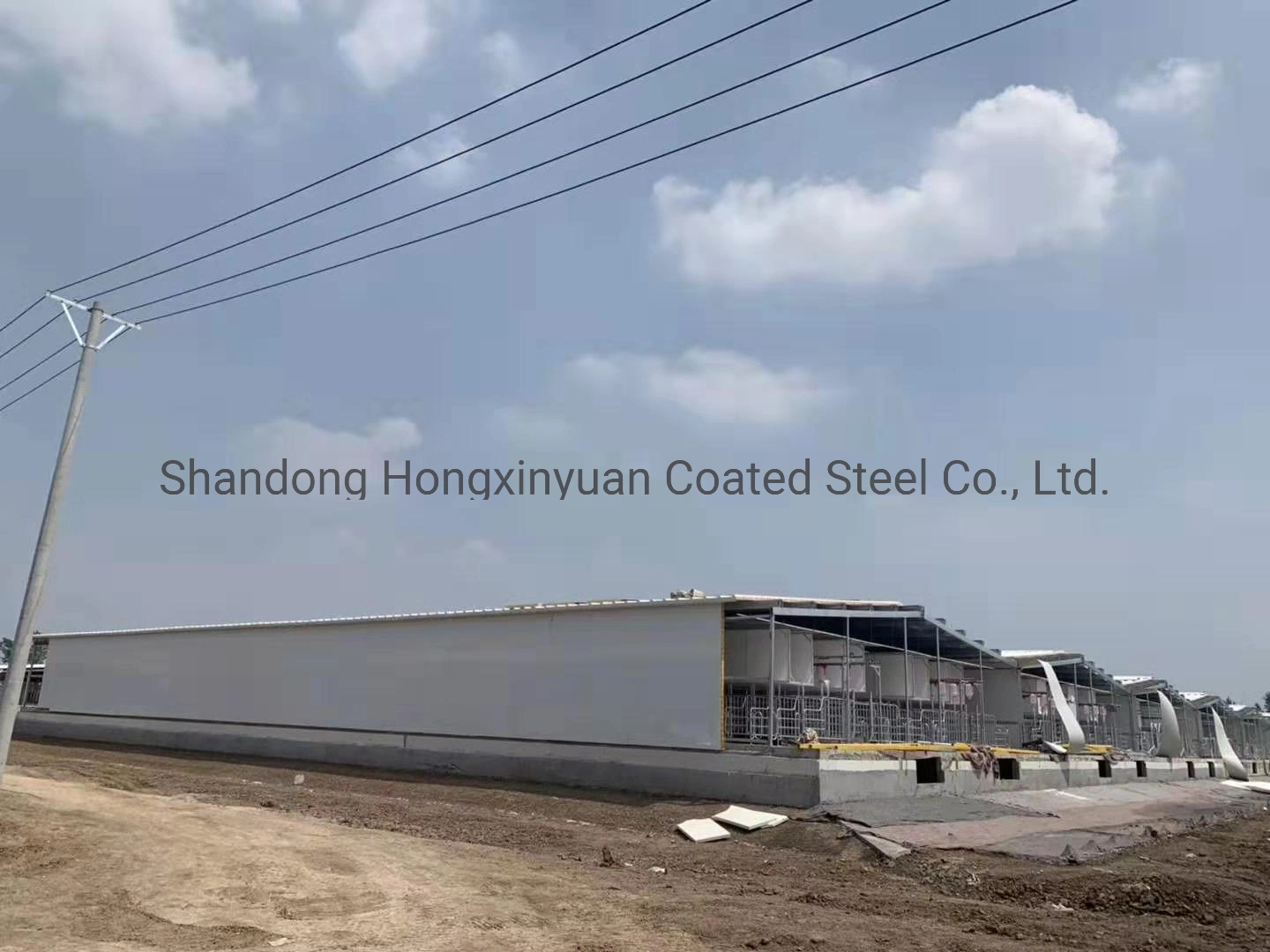 Steel Structure Chicken Poultry Shed Used in PU/PIR Sandwich Panel