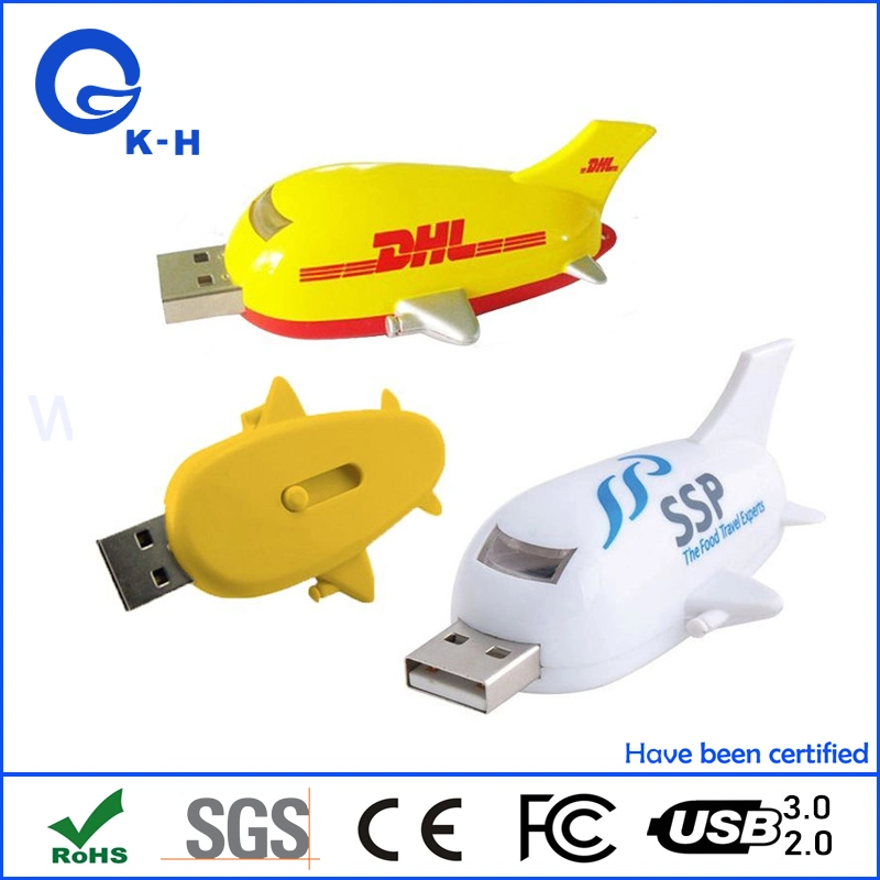 Avião clássico de memória USB Flash para a DHL FedEx Dom UPS