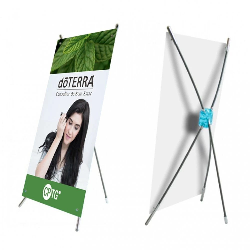 Portable Plastic A4 A3 Desktop Mini X Banner Stand Display Stand for Bar Restaurant Table