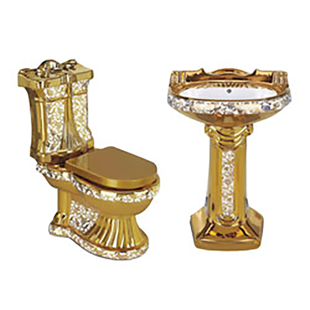 Bidet Cover Bowl Bathroom Seat Toilet Golden Set