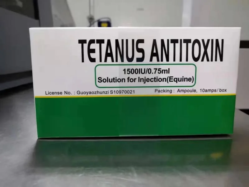 Контролю над наркотиками для открыто раненых, столбняка Antitoxin 1500iu/0,75 мл, GMP медицины