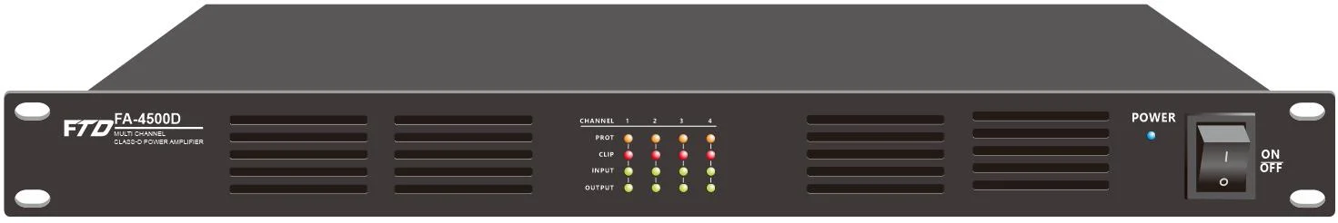 Two Channel Digital Power Class D Amplifier PA System