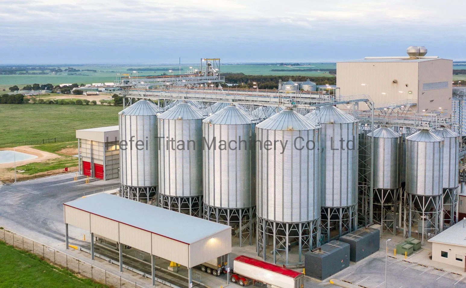 Galvanizing Stainless Steel Grain Silo for Wheat Storage Silo