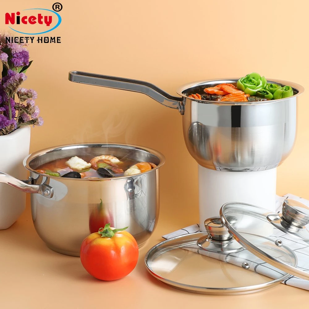 New Design with Lid Handle Stainless Steel Cookware Casserole Soup Pot Cooking Saucepan Pot