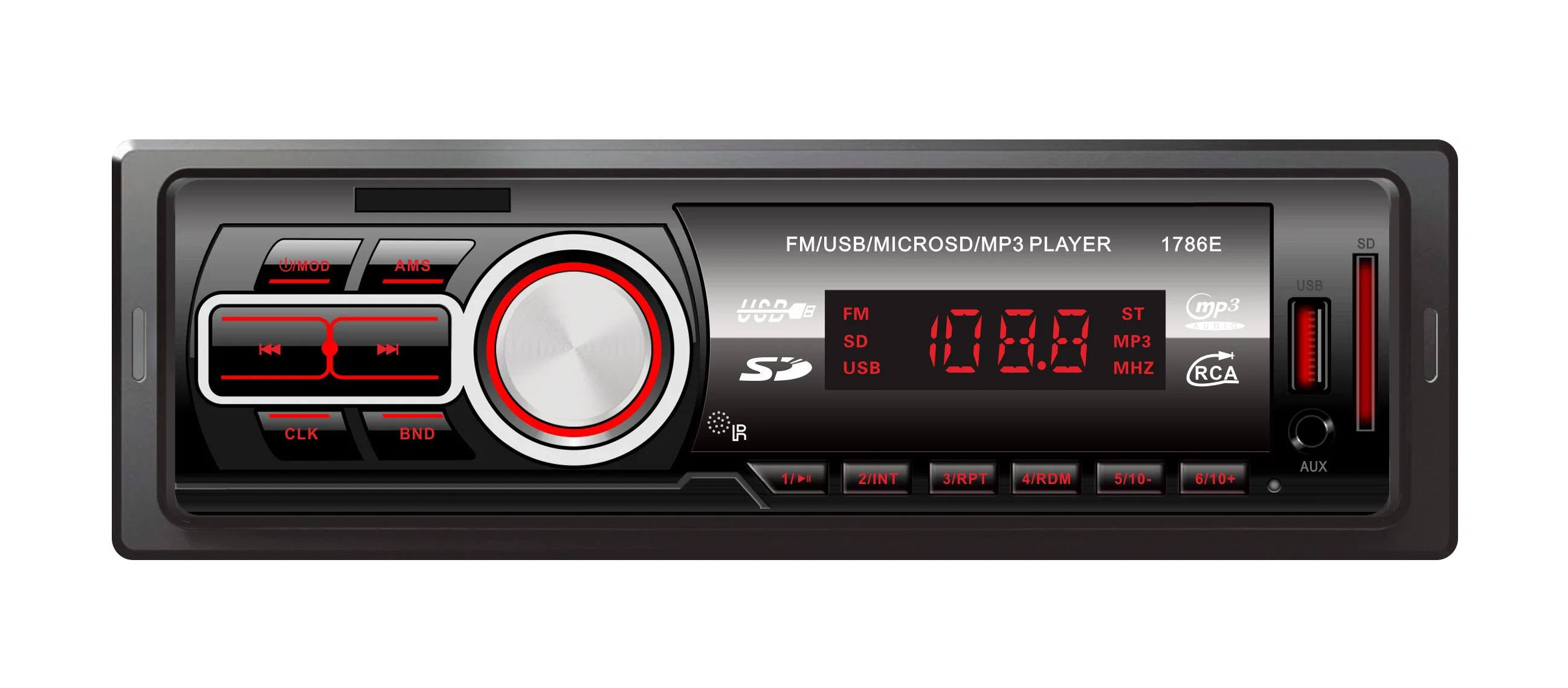 LED 2USB Car Stereo Bluetooth MP3 Audio Player