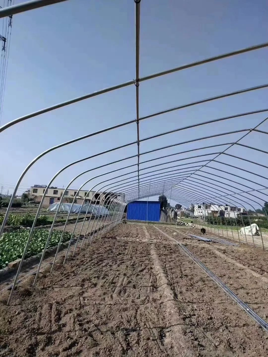 Smart Agricultural Multi Span Arch-Type Film PE/Po Greenhouse for Vertical Farming Agriculture of Vegetables/Flowers/Tomato/Garden with Hydroponics System