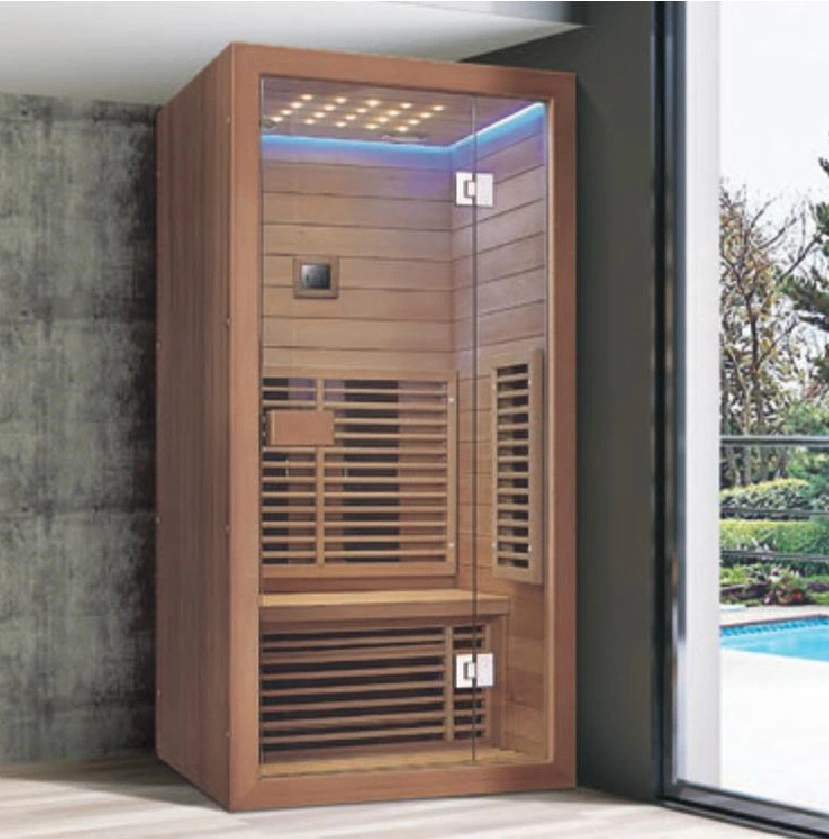 Kit exterior Vaporizador / Banho de infravermelhos chuveiro spa Sauna seca de madeira