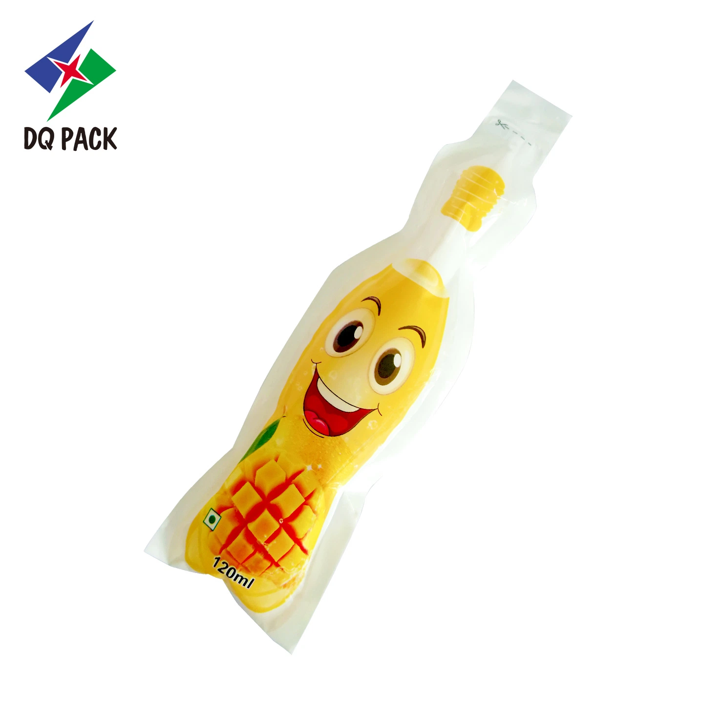 Gravure Printing Jelly Juice Water Ice Freezers Injection Fruit Juice Liquid Food Packing Bags Bottle Shaped Pouch