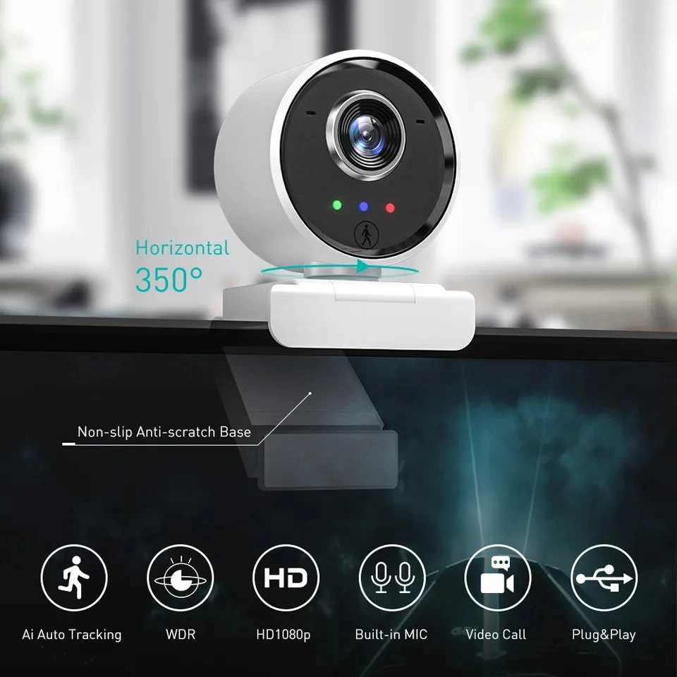 كاميرا الكمبيوتر كاميرا ويب مزودة بتقنية WiFi الذكية Smart Wireless Portrait Tracking
